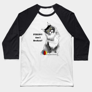 Fixed Kitty Baseball T-Shirt